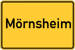 Place name sign Mörnsheim