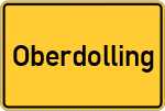 Place name sign Oberdolling