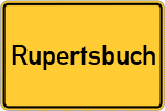 Place name sign Rupertsbuch