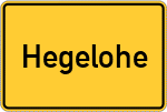 Place name sign Hegelohe