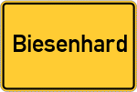 Place name sign Biesenhard