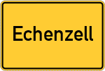 Place name sign Echenzell