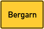 Place name sign Bergarn