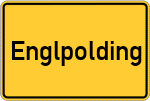 Place name sign Englpolding