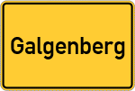 Place name sign Galgenberg, Stadt