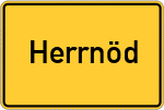 Place name sign Herrnöd, Vils