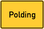Place name sign Polding