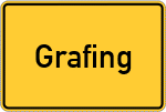 Place name sign Grafing