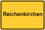 Place name sign Reichenkirchen