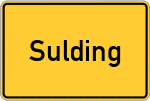 Place name sign Sulding
