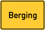 Place name sign Berging