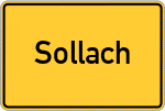 Place name sign Sollach