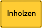 Place name sign Inholzen