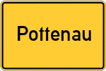 Place name sign Pottenau