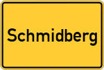 Place name sign Schmidberg