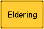 Place name sign Eldering