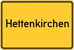 Place name sign Hettenkirchen