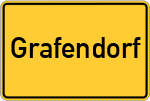 Place name sign Grafendorf