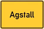 Place name sign Agstall