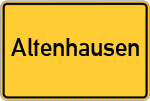 Place name sign Altenhausen
