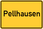 Place name sign Pellhausen