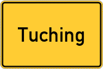 Place name sign Tuching