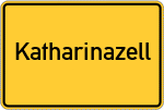 Place name sign Katharinazell