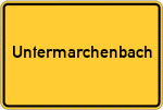 Place name sign Untermarchenbach