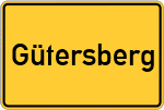 Place name sign Gütersberg