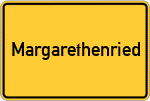 Place name sign Margarethenried