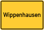 Place name sign Wippenhausen