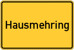 Place name sign Hausmehring