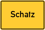 Place name sign Schatz