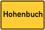 Place name sign Hohenbuch