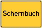 Place name sign Schernbuch