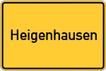 Place name sign Heigenhausen