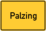 Place name sign Palzing