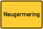 Place name sign Neugermering