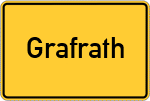 Place name sign Grafrath