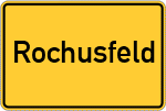 Place name sign Rochusfeld