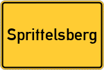 Place name sign Sprittelsberg