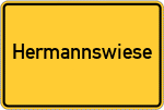 Place name sign Hermannswiese, Staffelsee
