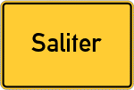 Place name sign Saliter