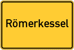 Place name sign Römerkessel