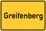 Place name sign Greifenberg
