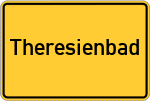 Place name sign Theresienbad, Ammersee