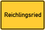 Place name sign Reichlingsried