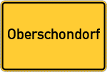 Place name sign Oberschondorf