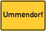 Place name sign Ummendorf