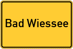 Place name sign Bad Wiessee